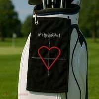 Love Heart Math Equation Golf Towel thumb 2