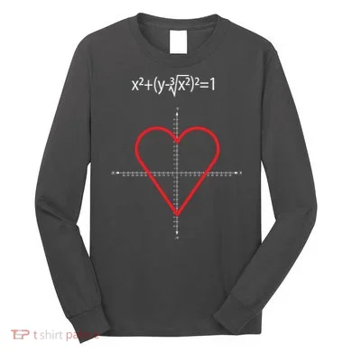 Love Heart Math Equation Long Sleeve Shirt