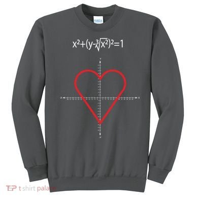 Love Heart Math Equation Sweatshirt