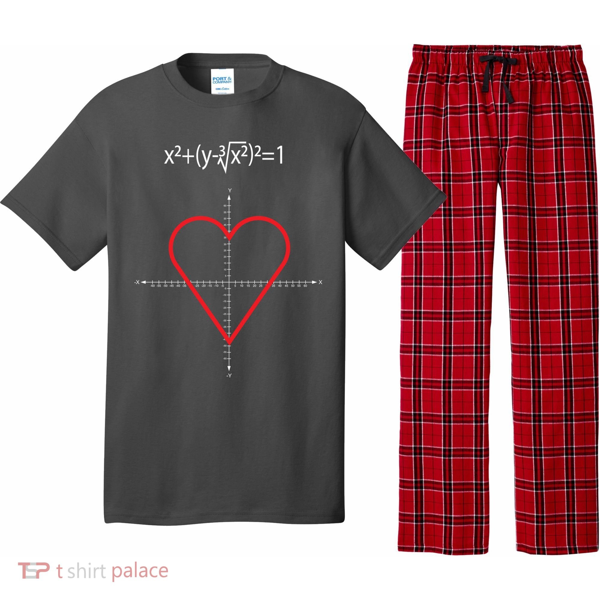 Love Heart Math Equation Pajama Set