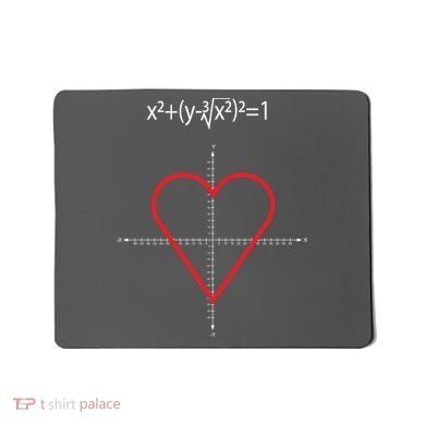 Love Heart Math Equation Mousepad