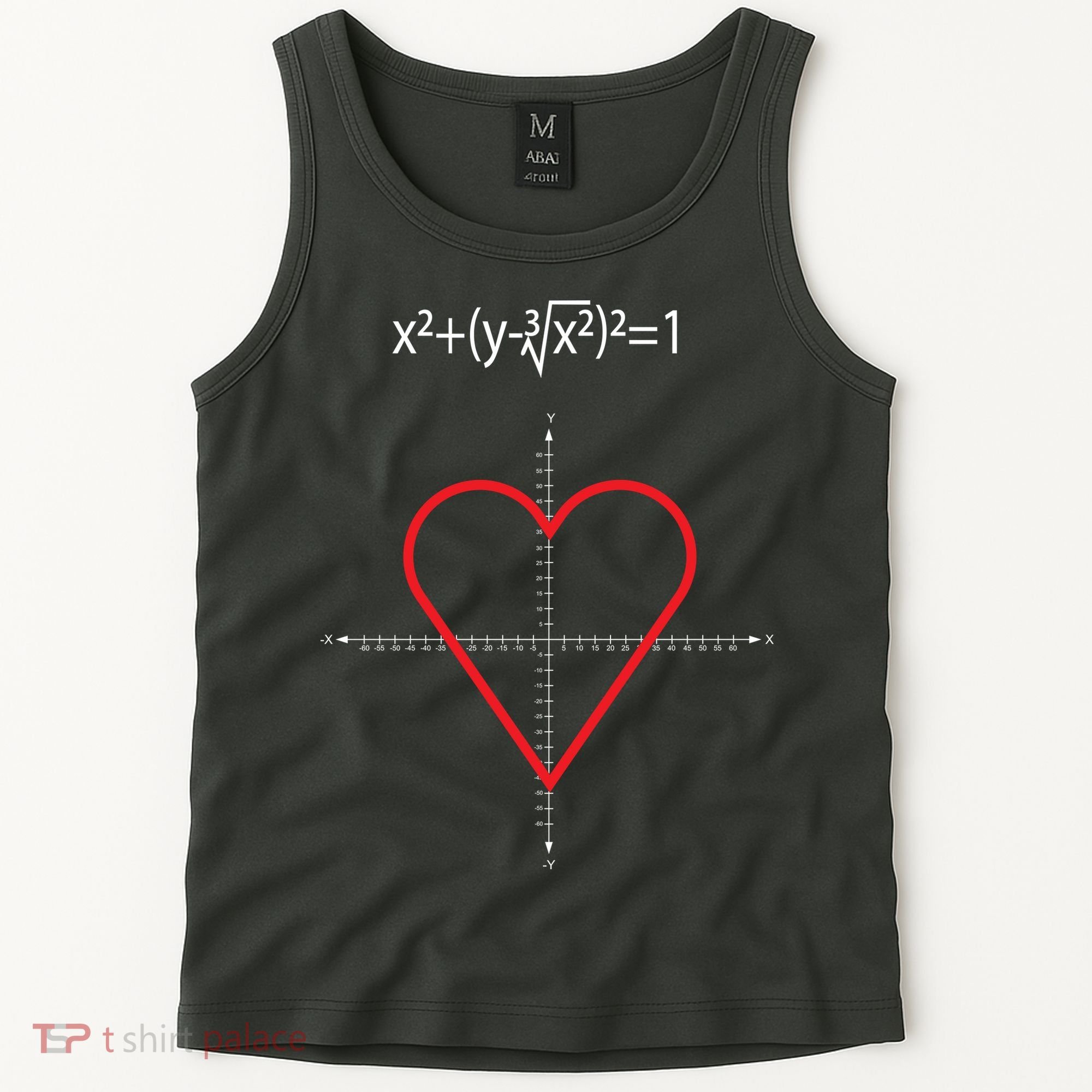 Love Heart Math Equation Tank Top