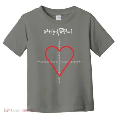 Love Heart Math Equation Toddler T-Shirt