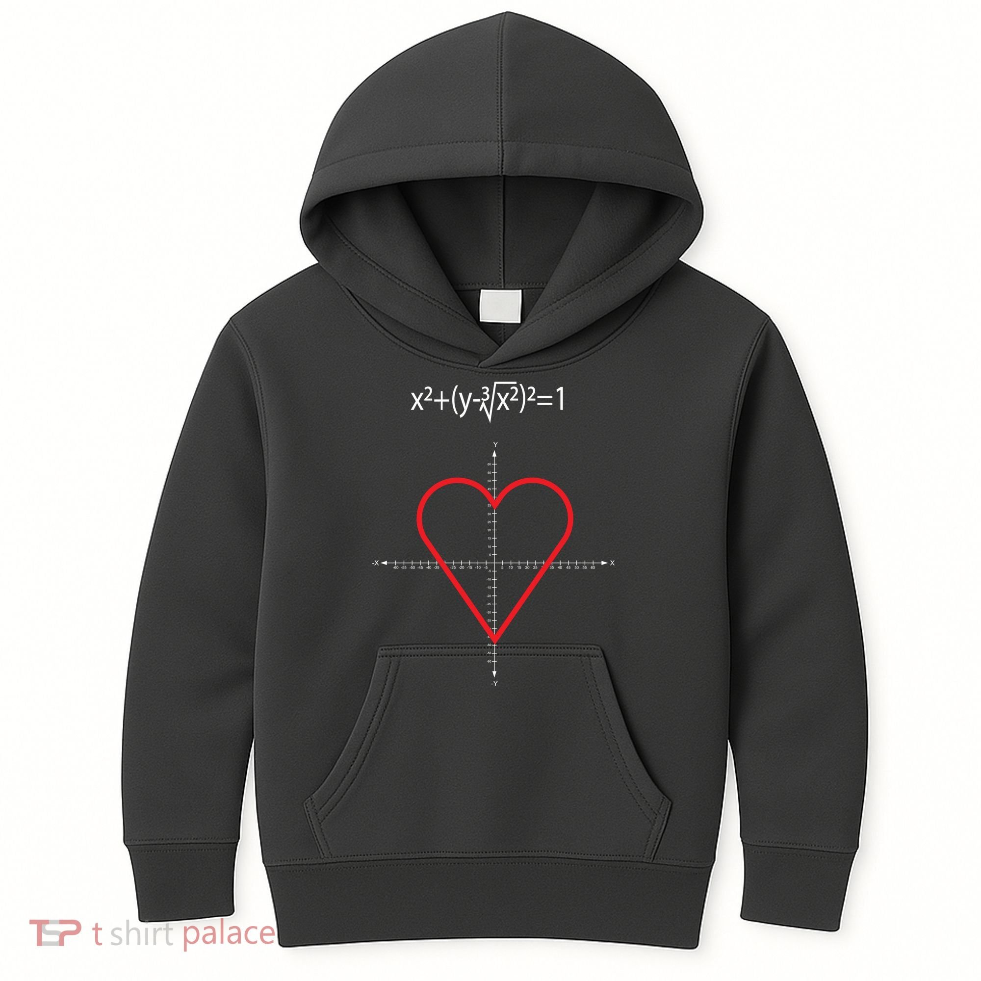 Love Heart Math Equation Kids Hoodie