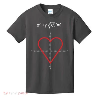 Love Heart Math Equation Kids T-Shirt