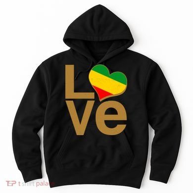 Love Heart Traditional African Colors Hoodie