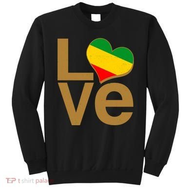 Love Heart Traditional African Colors Sweatshirt