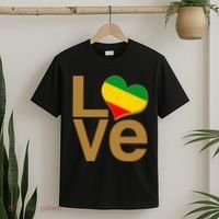 Love Heart Traditional African Colors T-Shirt thumb 2