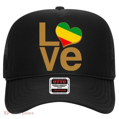 Love Heart Traditional African Colors Hat