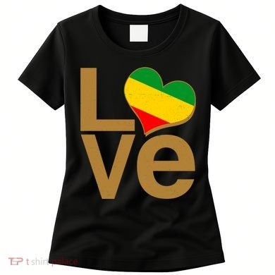 Love Heart Traditional African Colors Women's T-Shirt