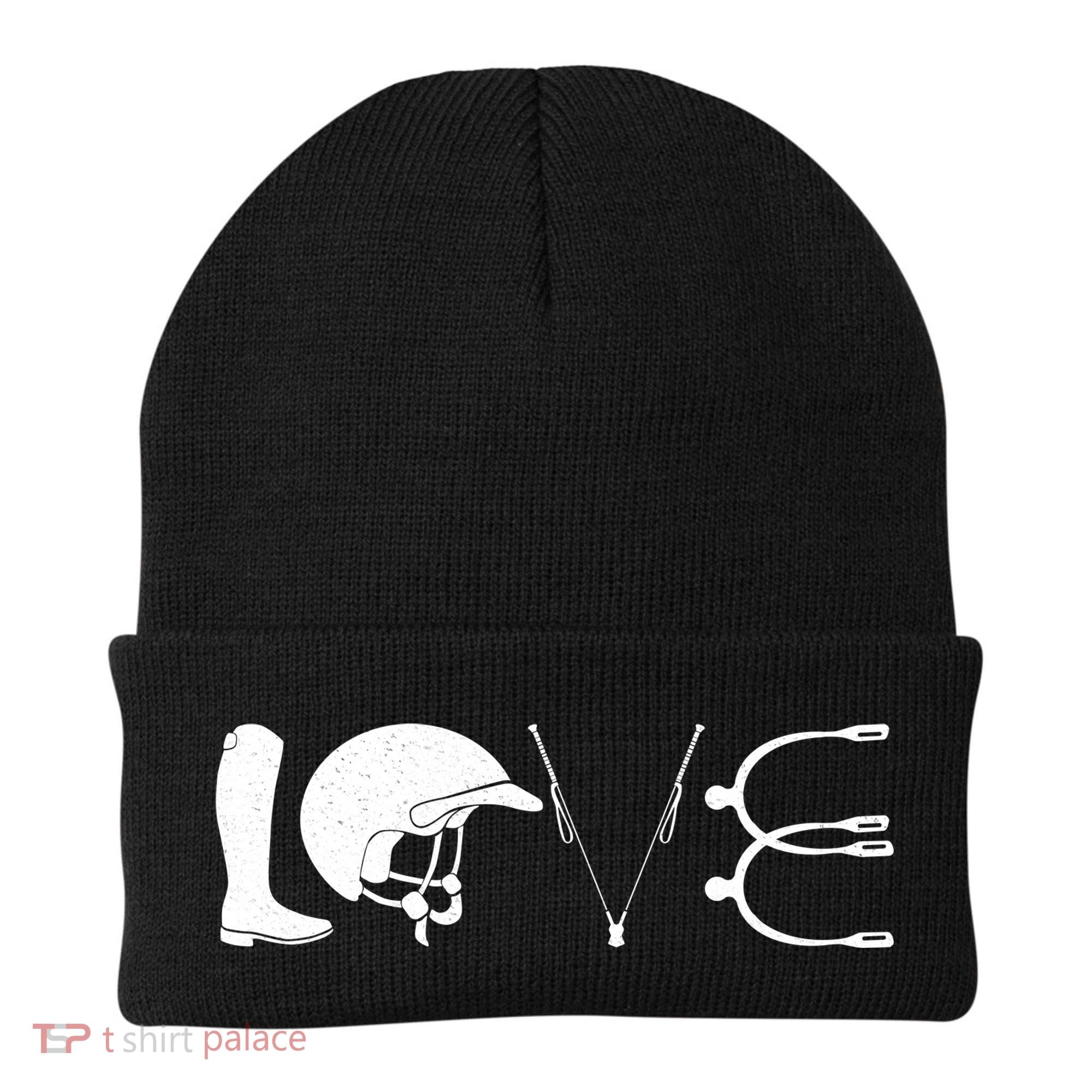 Love Horseback Riding Horse Fan Beanie