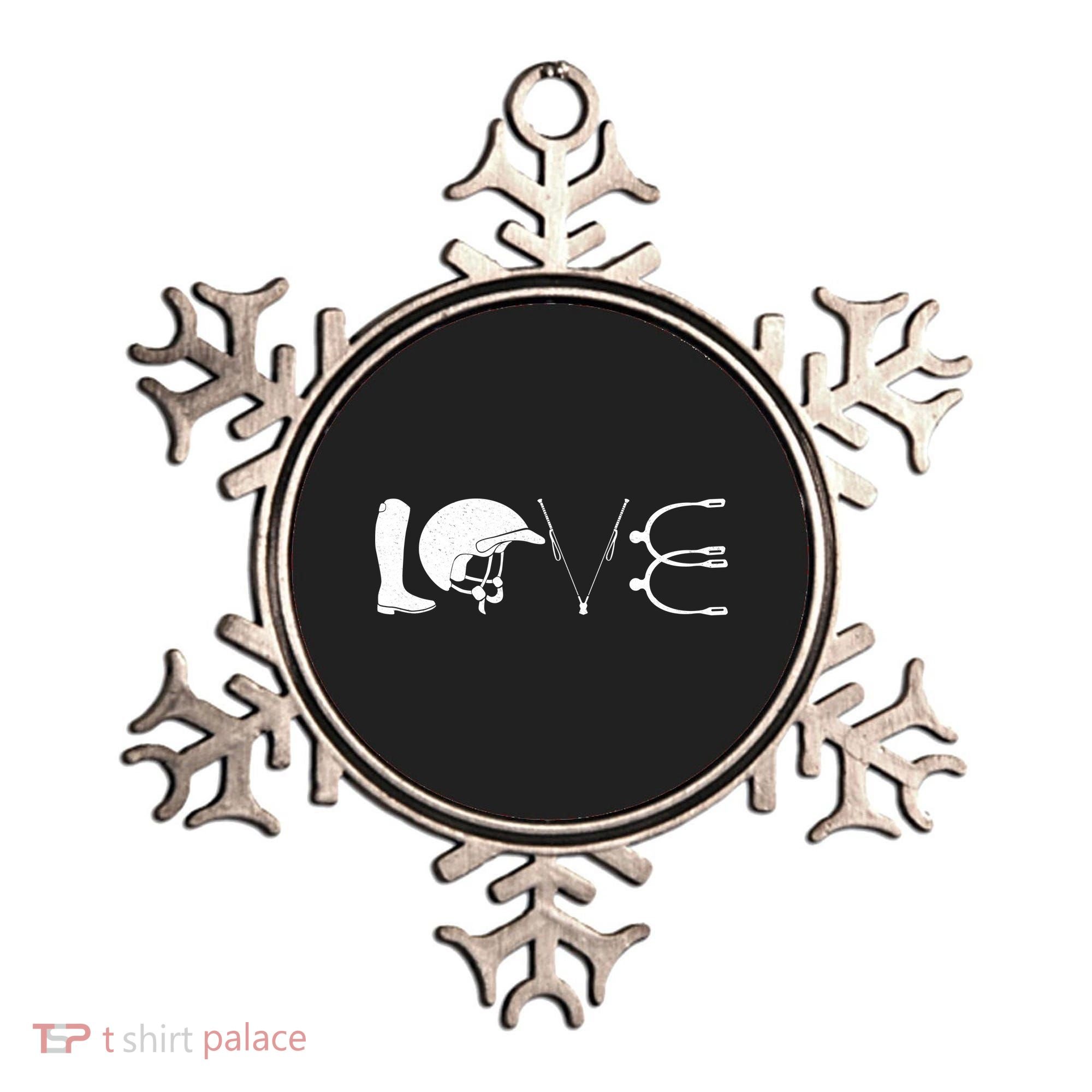 Love Horseback Riding Horse Fan Ornament