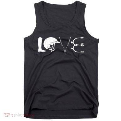 Love Horseback Riding Horse Fan Tank Top
