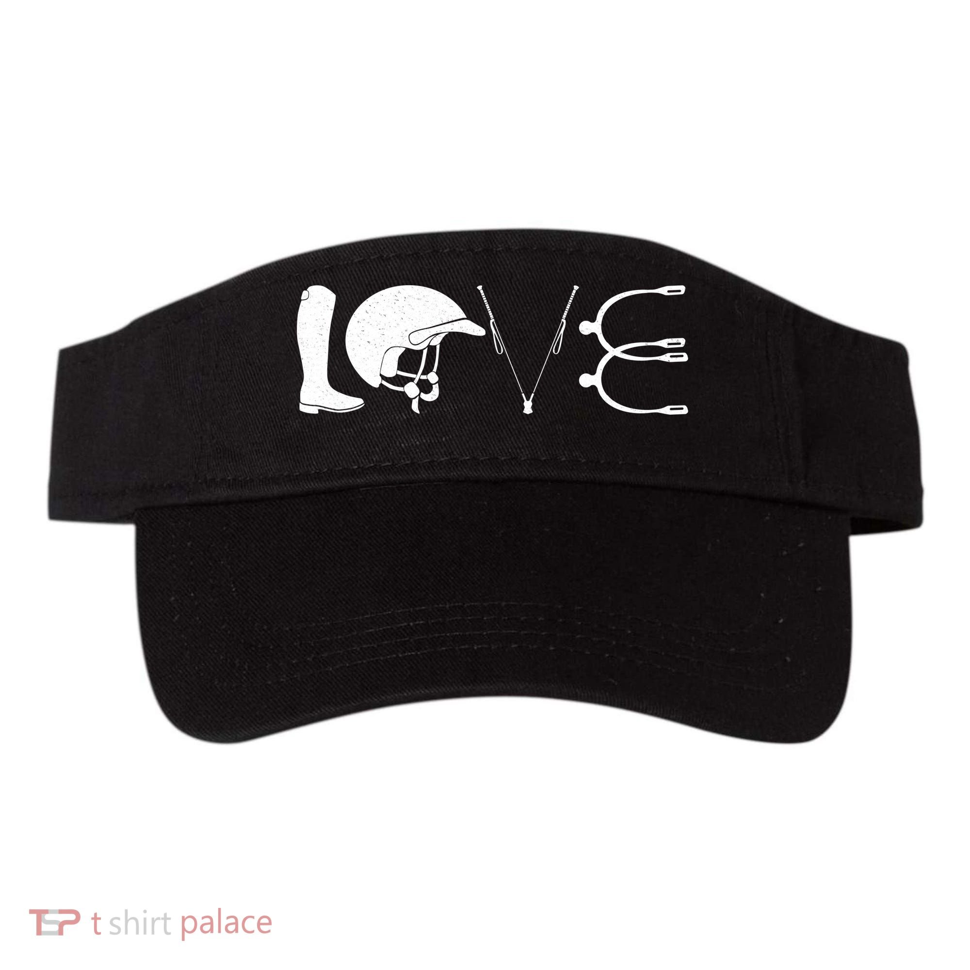 Love Horseback Riding Horse Fan Visor