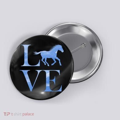 Love Horses Button