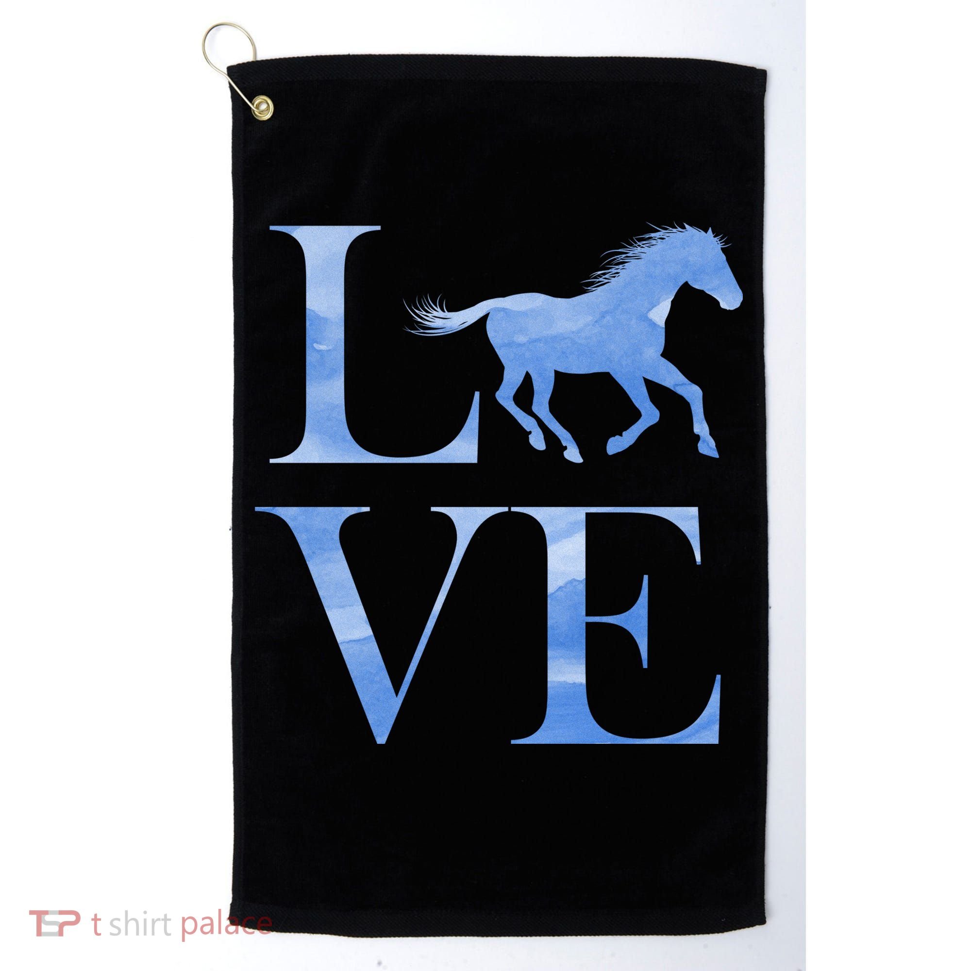 Love Horses Golf Towel