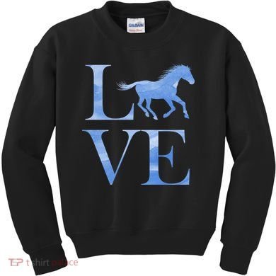 Love Horses Kids Sweatshirt