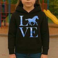 Love Horses Kids Hoodie thumb 3