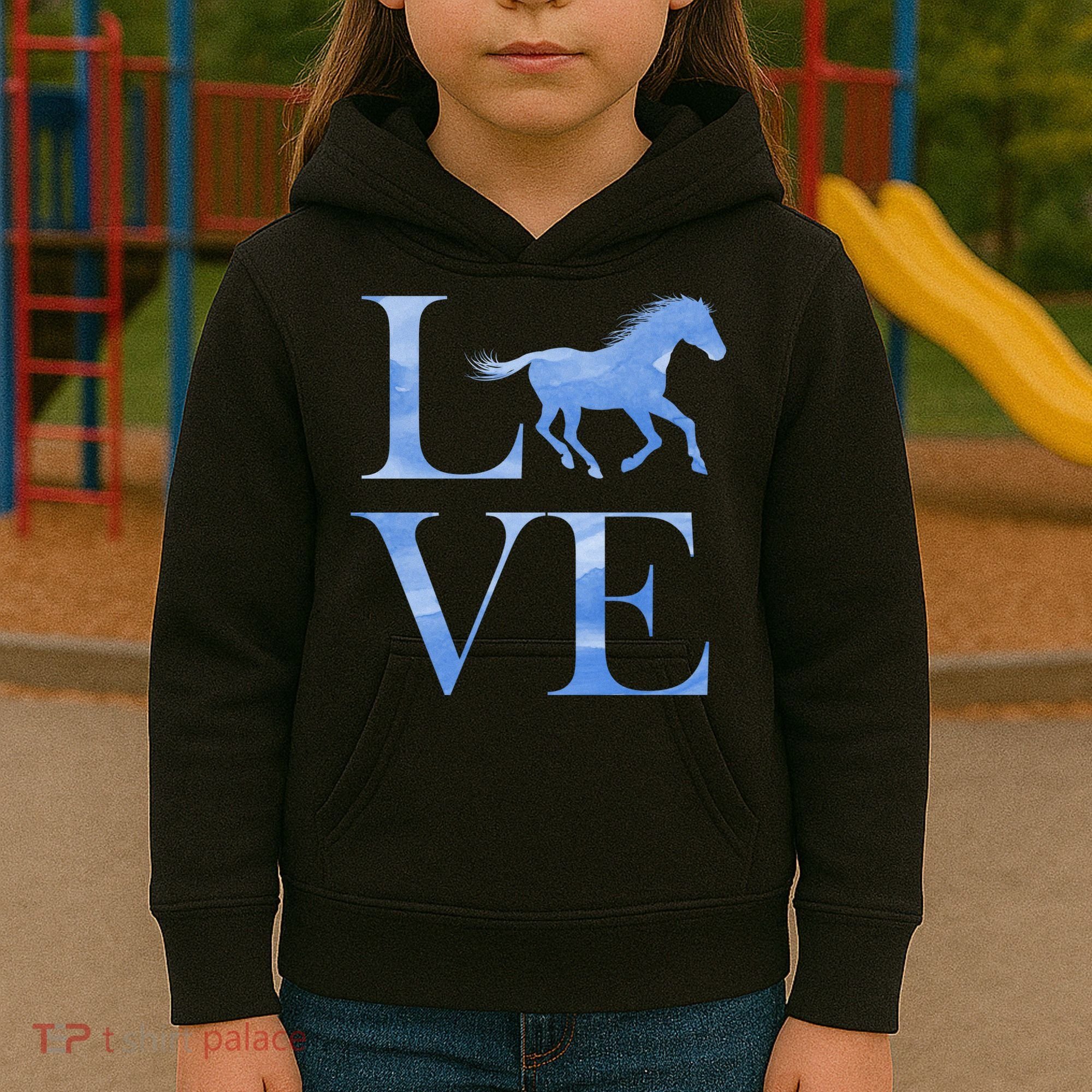 Love Horses Kids Hoodie
