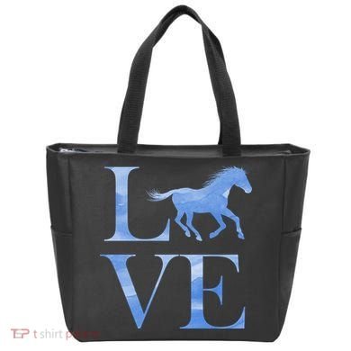 Love Horses Tote Bag