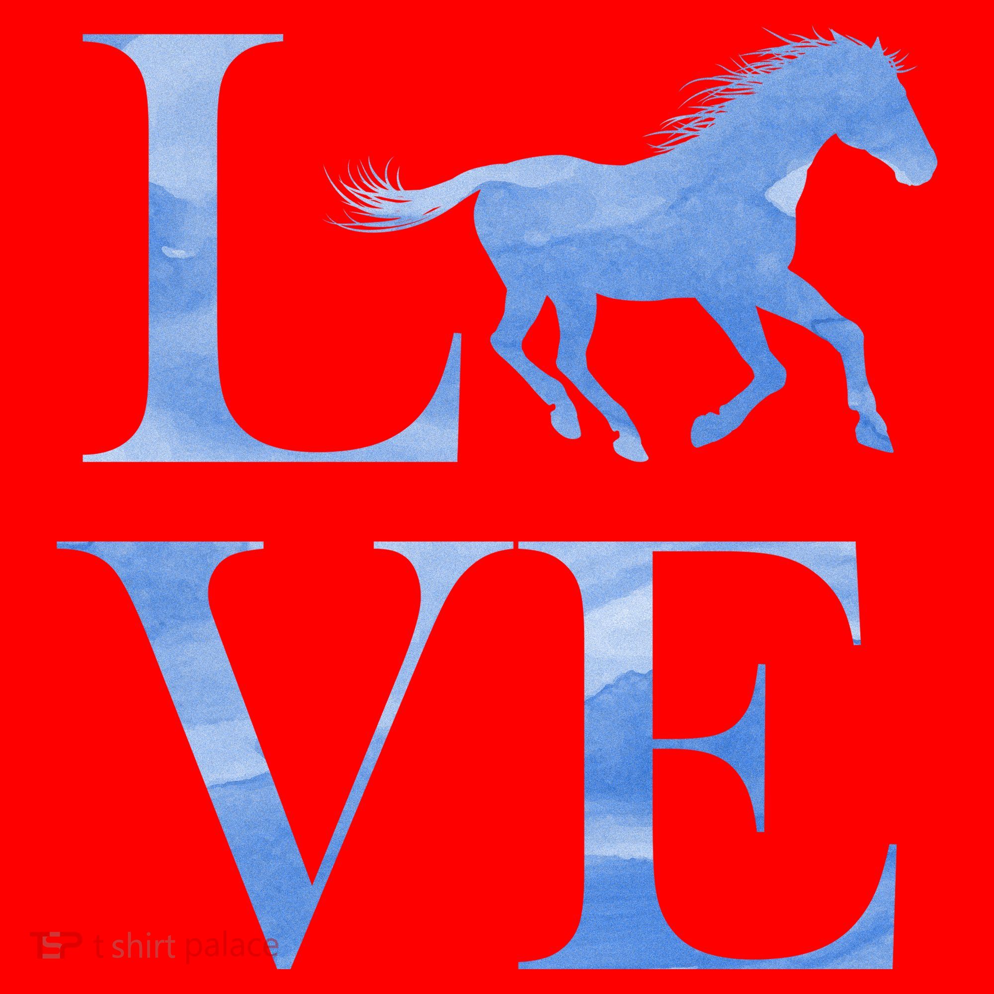 Love Horses Santa Hat