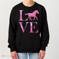 Love Horses Pink Logo Women's Sweatshirt thumb 0