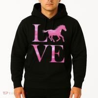 Love Horses Pink Logo Hoodie thumb 2