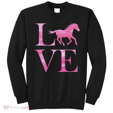 Love Horses Pink Logo Sweatshirt