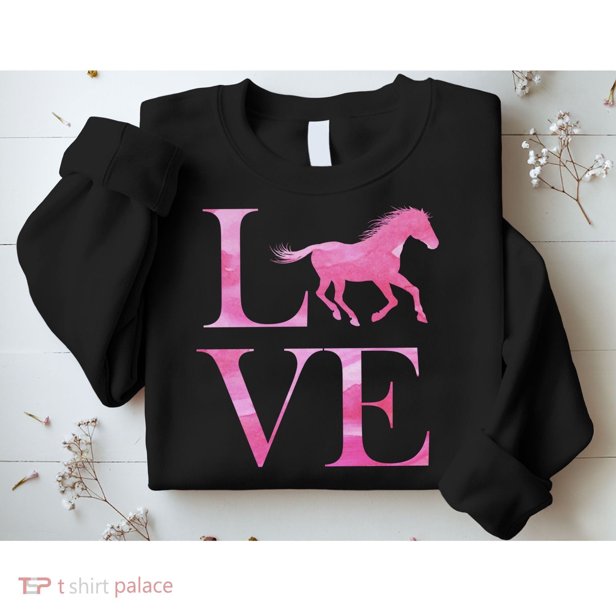 Love Horses Pink Logo Sweatshirt