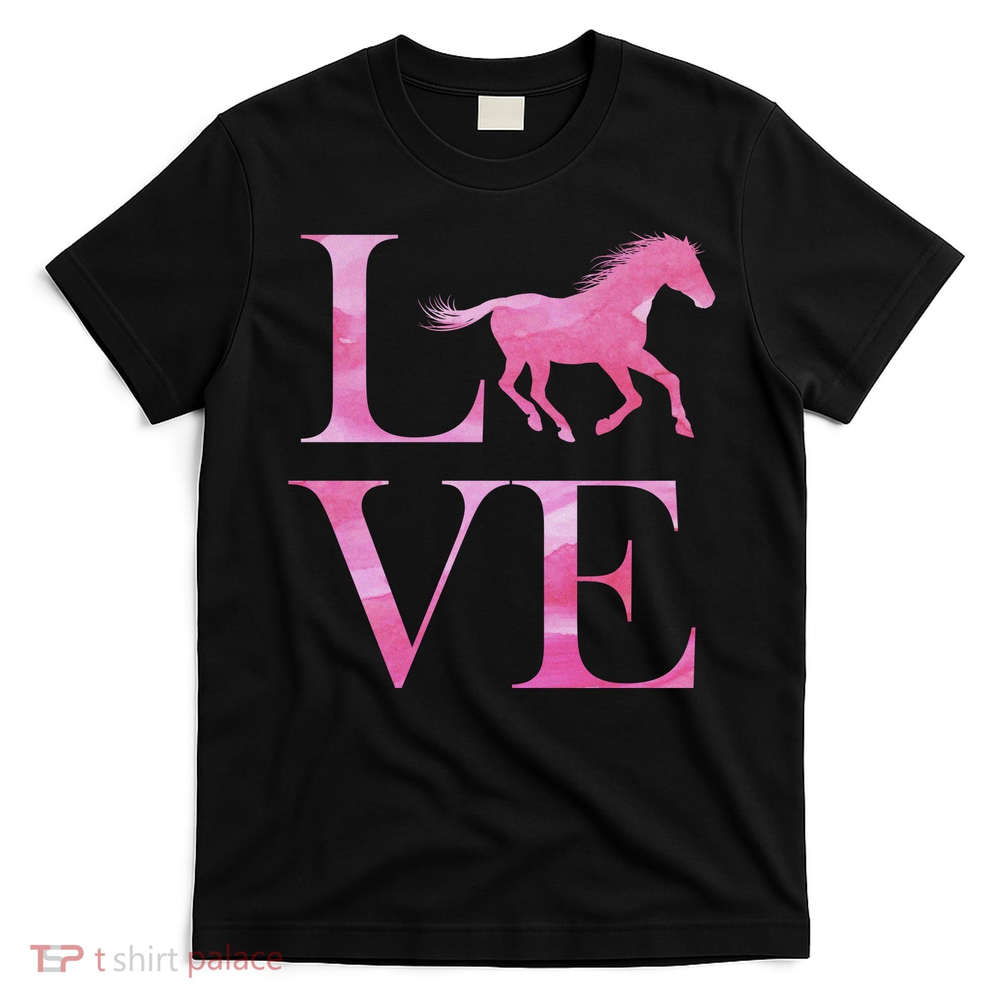 Love Horses Pink Logo T-Shirt