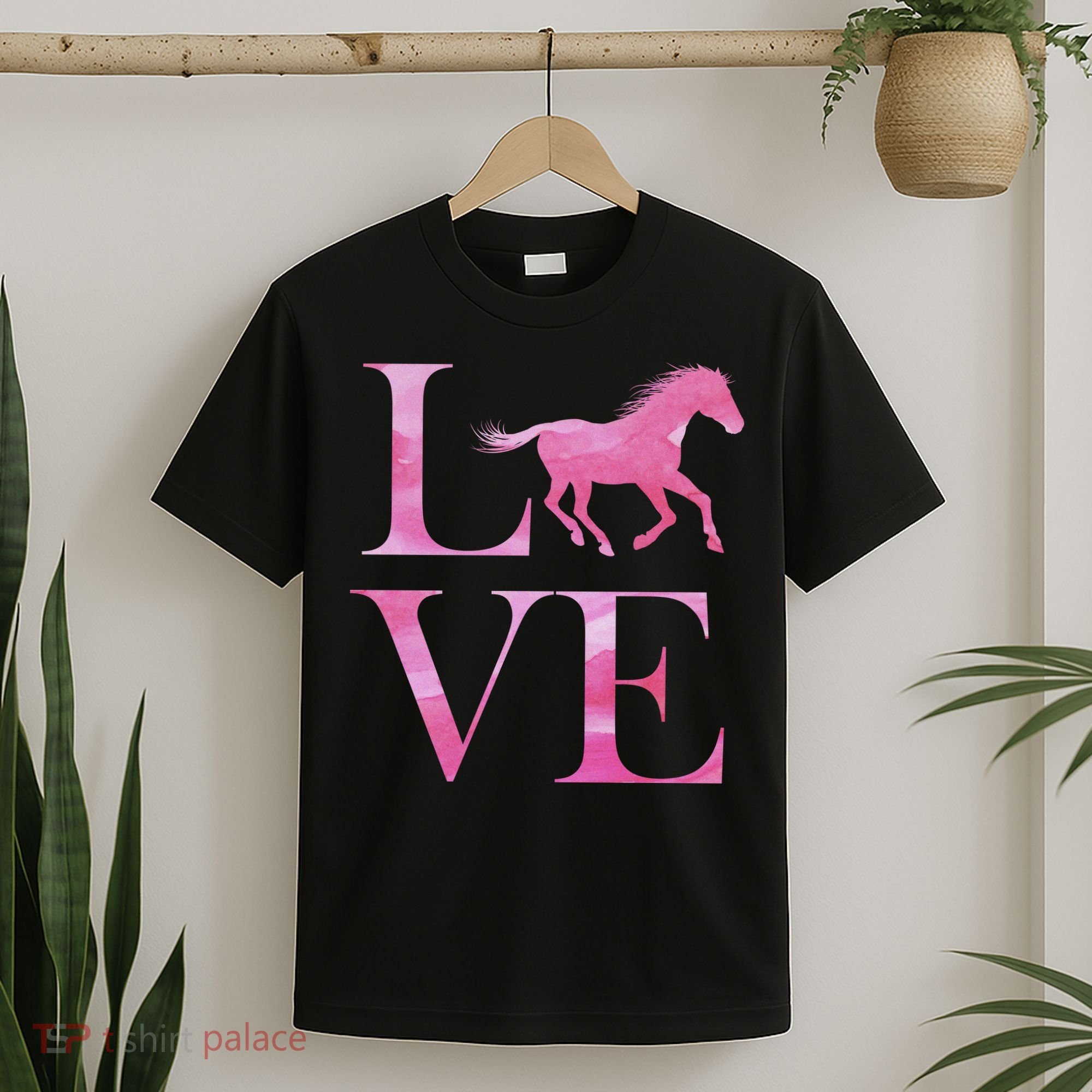 Love Horses Pink Logo T-Shirt