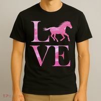 Love Horses Pink Logo T-Shirt thumb 3