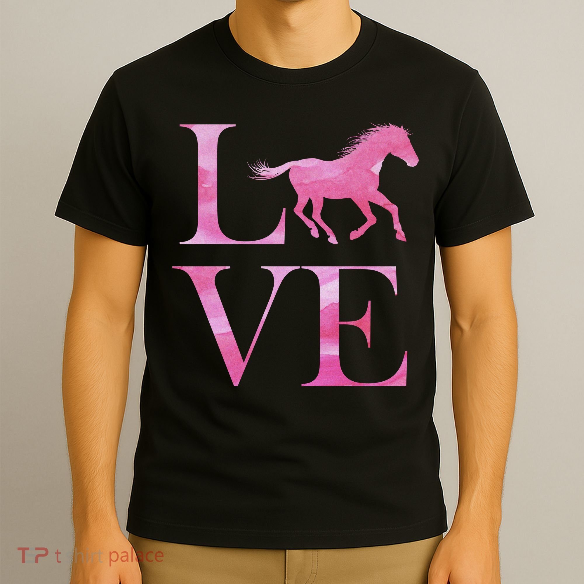 Love Horses Pink Logo T-Shirt