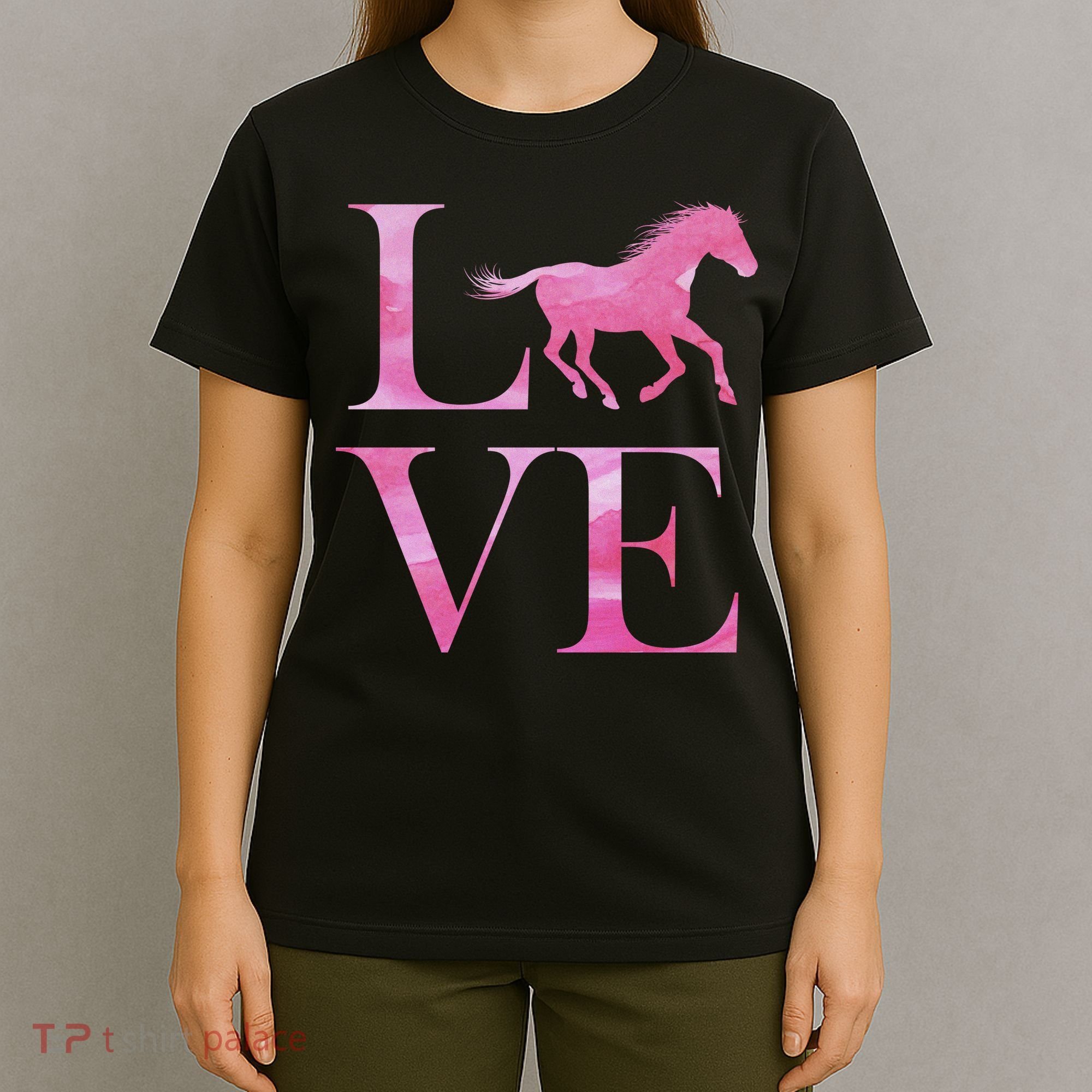Love Horses Pink Logo T-Shirt