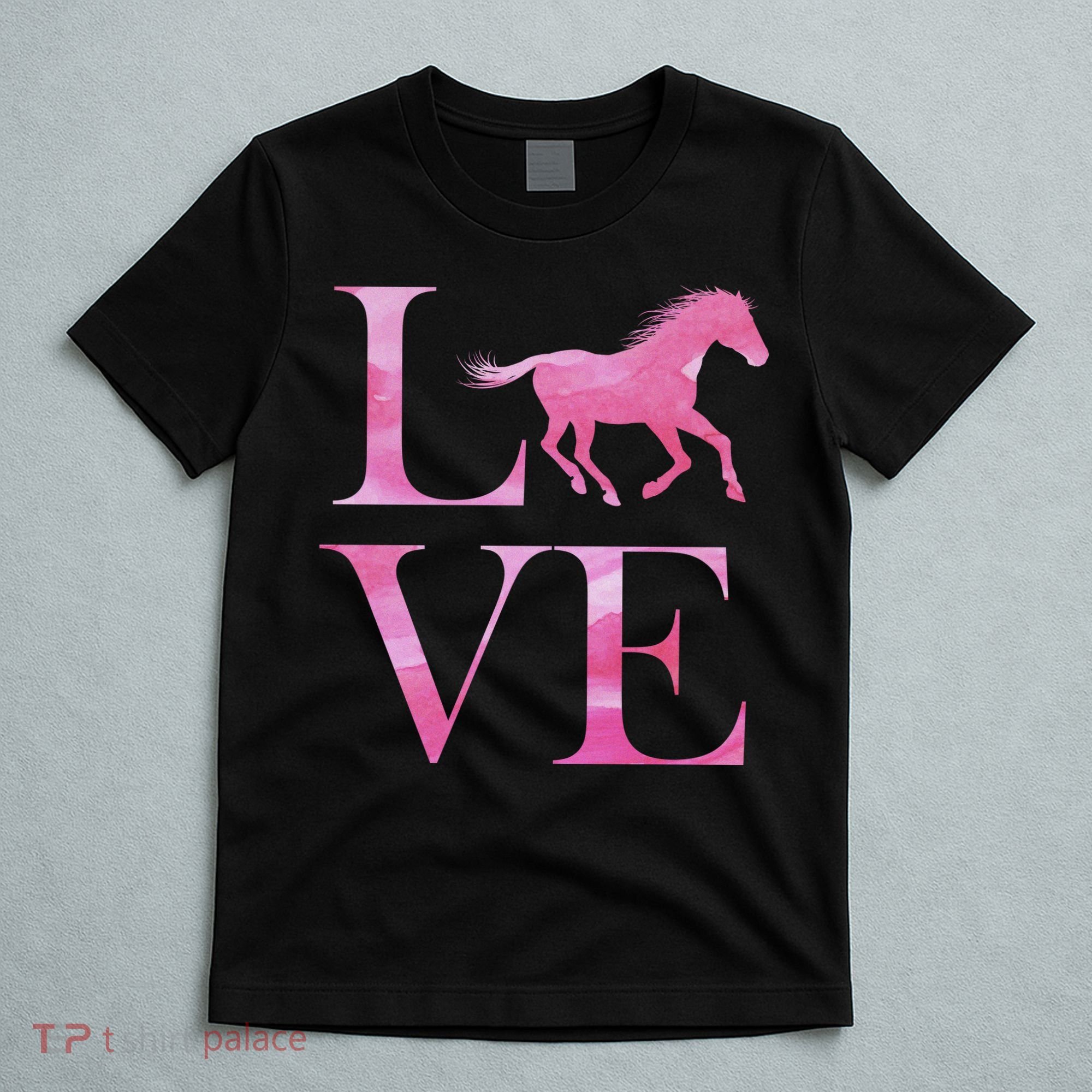 Love Horses Pink Logo T-Shirt