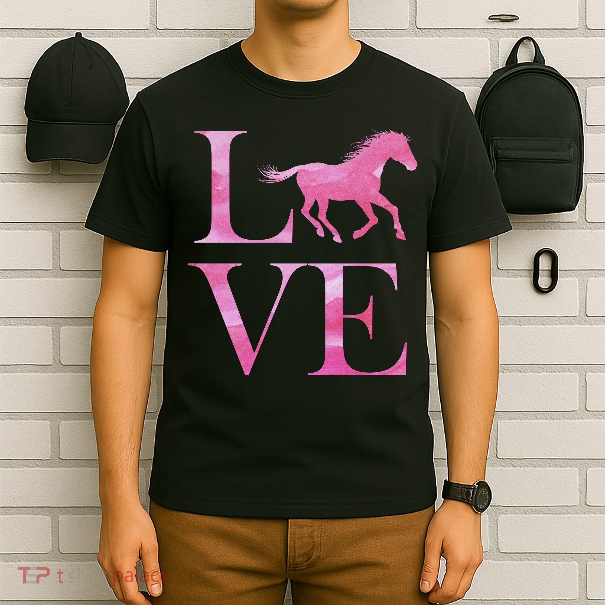 Love Horses Pink Logo T-Shirt