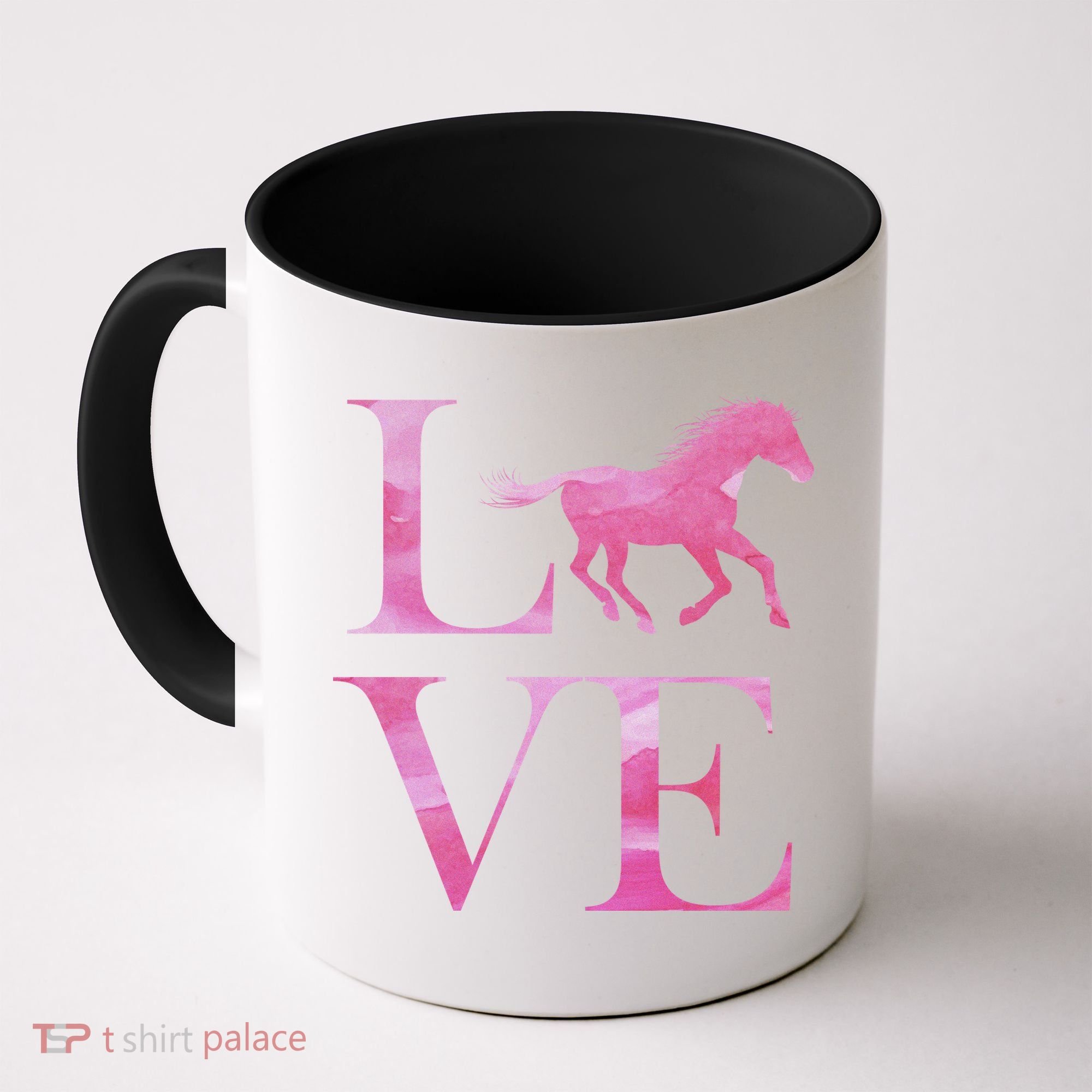Love Horses Pink Logo Coffee Mug