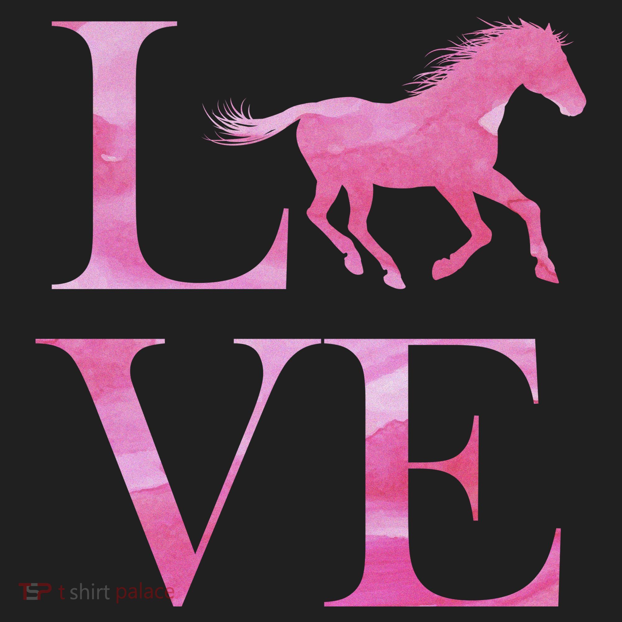 Love Horses Pink Logo Beanie