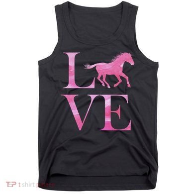 Love Horses Pink Logo Tank Top