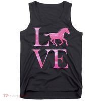 Love Horses Pink Logo Tank Top thumb 0