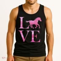 Love Horses Pink Logo Tank Top thumb 3