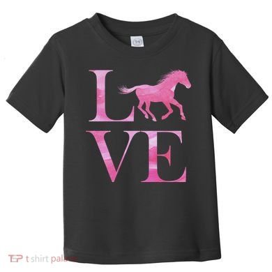 Love Horses Pink Logo Toddler T-Shirt