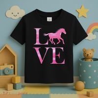 Love Horses Pink Logo Toddler T-Shirt thumb 3