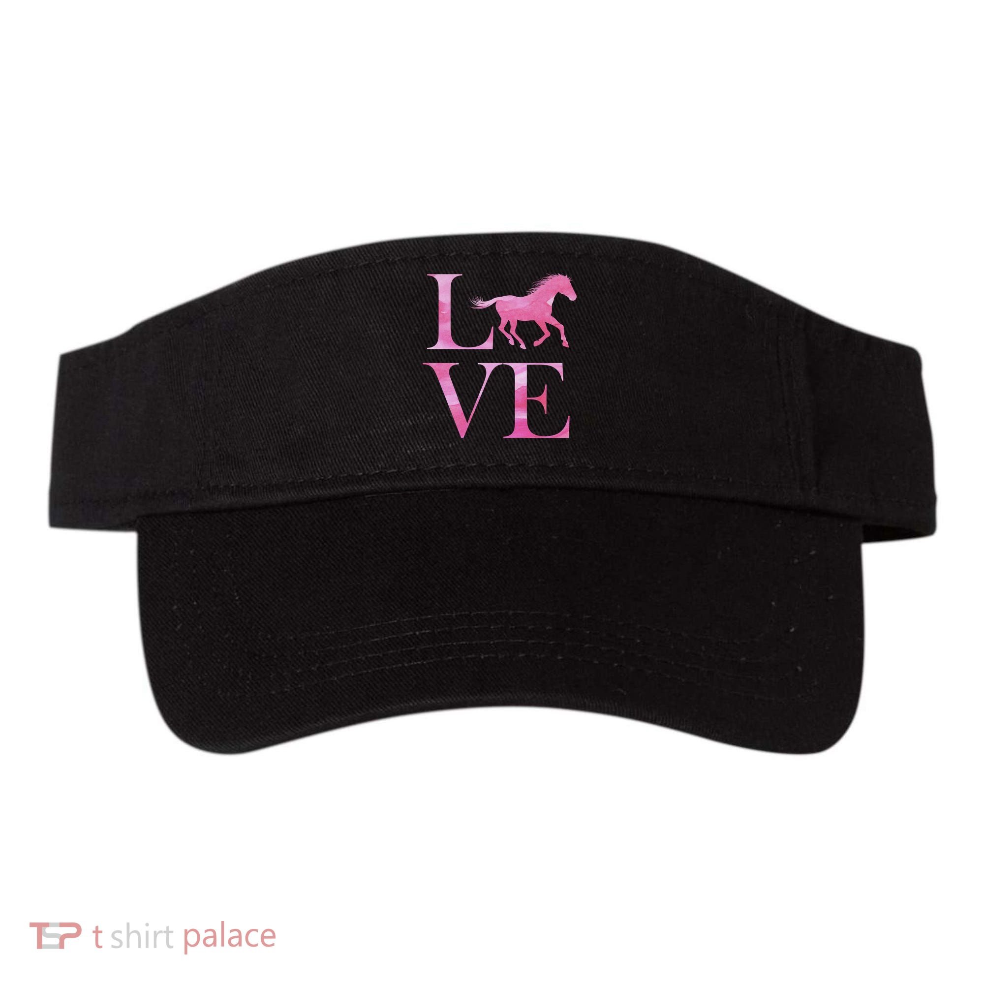 Love Horses Pink Logo Visor