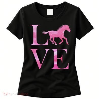 Love Horses Pink Logo Women's T-Shirt