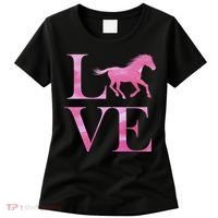 Love Horses Pink Logo Women's T-Shirt thumb 0