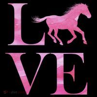 Love Horses Pink Logo Kids Hoodie thumb 5