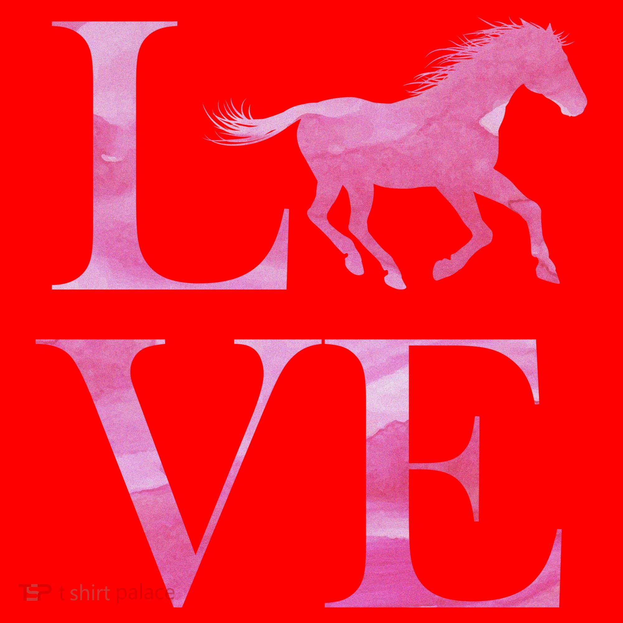 Love Horses Pink Logo Santa Hat