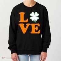 Love Irish Clover Shamrock St. Patrick's Day Women's Sweatshirt thumb 0