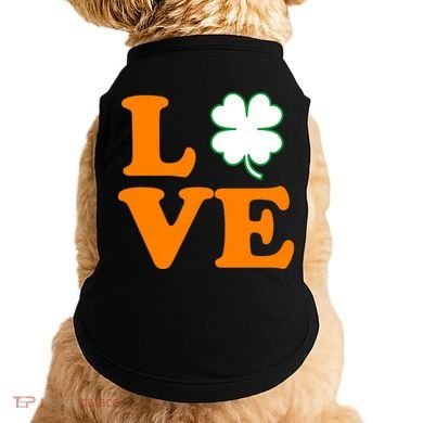 Love Irish Clover Shamrock St. Patrick's Day Doggie Tank